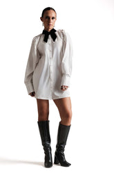 Balloon Sleeve Shirt Dress